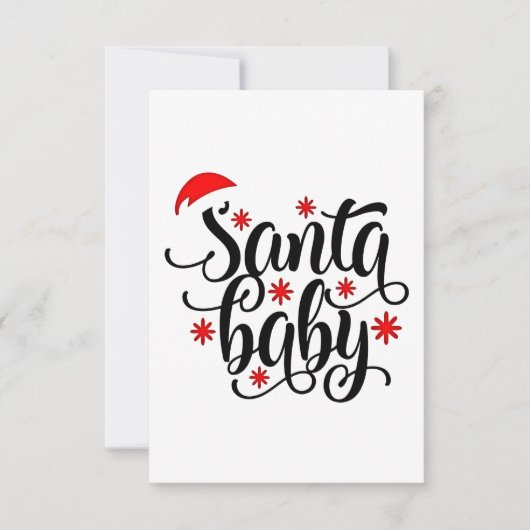 サンタベビー妊娠発表クリスマスサンタ (正面)
