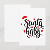 サンタベビー妊娠発表クリスマスサンタ (正面/裏面)