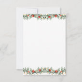 サンタベビー我々は心底待ち男の赤ちゃんシャワー 招待状 (裏面)