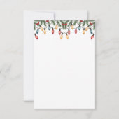 サンタベビー我々は赤ちゃんガールシャワーを心待ちできる 招待状 (裏面)