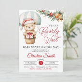 サンタベビー我々は赤ちゃんシャワーを心待ちにできる 招待状 (スタンド正面)