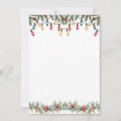 サンタベビー我々は赤ちゃんシャワーを心待ちにできる 招待状 (裏面)