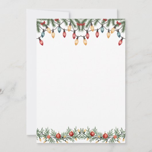 サンタベビー我々は赤ちゃんシャワーを心待ちにできる 招待状 (裏面)