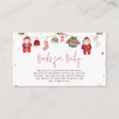 サンタベビー服クリスマスブックスベビー エンクロージャーカード (正面)