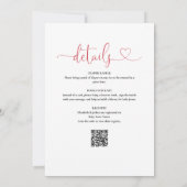 サンタベビー物干しラインすべて1つの赤ちゃんシャワー 招待状 (裏面)