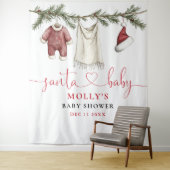 サンタベビー物干し用ベビーシャワー写真背景 タペストリー (インサイチュ)