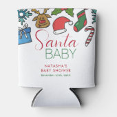 サンタベビー男女兼用クリスマスベビーシャワー 缶クーラー (正面)