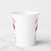 サンタベビー男女兼用ベビーシャワーウィンターハット 紙コップ (左)