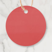 サンタベビー素朴冬の緑の赤ちゃんシャワー フェイバータグ (裏面)