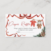 サンタベビー衣裳クリスマスベビーおむつラッフル エンクロージャーカード (正面)