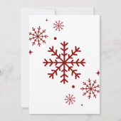 サンタベビー赤いクリスマスベビーシャワー 招待状 (裏面)