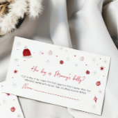 サンタベビー赤ちゃんシャワー大きいママのお腹 エンクロージャーカード