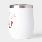 サンタベビー-おもしろいホリデータイポグラフィデザイン (背面)