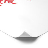 サンタベビー-おもしろいホリデータイポグラフィデザイン ポスター (角)