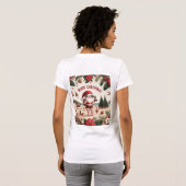 サンタベビー – かわいいメリークリスマスティー Tシャツ (裏面フル)