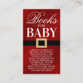 サンタベビー |クリスマスの赤ちゃんシャワーベビー エンクロージャーカード (正面)