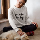 サンタベビー |クリスマストレンディーモダンミニマリスト スウェットシャツ