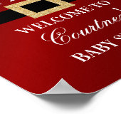 サンタベビー |クリスマスベビーシャワーへようこそ ポスター (角)