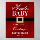 サンタベビー |クリスマスベビーシャワーへようこそ ポスター (正面)