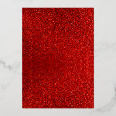 サンタベビー |クリスマスベビーシャワー実在金ゴールド 箔招待状 (裏面)