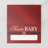 サンタベビー |クリスマスベビーシャワー食品 プレイスカード (外部開封)