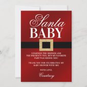 サンタベビー |クリスマスベビーシャワー サンキューカード (正面)