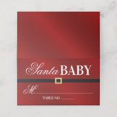 サンタベビー |クリスマスベビーシャワー プレイスカード (外部開封)