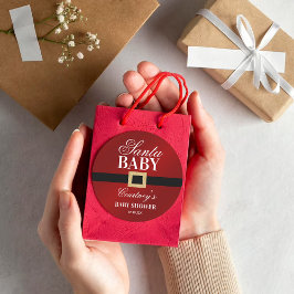 サンタベビー |クリスマスベビーシャワー ラウンドシール