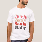 サンタベビー – クリスマス Tシャツ (正面)