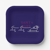サンタベビー:フェスティバルと気のあるそぶりをしたホリデー応援» ペーパープレート (正面)