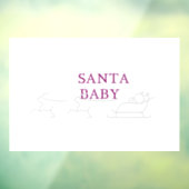 「サンタベビー:フェスティバルと気のあるそぶりをした休日応援」 ウィンドウサイン (シート3)
