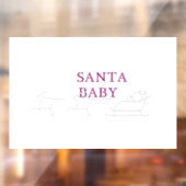 「サンタベビー:フェスティバルと気のあるそぶりをした休日応援」 ウィンドウサイン (シート2)