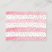 サンタベビー,ベビーガールシャワーおむつラッフル エンクロージャーカード (裏面)