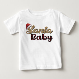 サンタベビー ベビーTシャツ