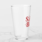 サンタベビー-レトロクリスマスタイポグラフィ タンブラーグラス (右)