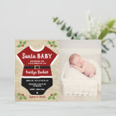 サンタベビー |写真クリスマス誕生発表 シーズンカード (スタンド正面)