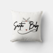 サンタベビー-気のあるそぶりをしたホリデースクリプト クッション (正面)