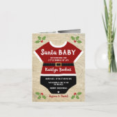 サンタベビー| 6フォトクリスマス誕生の発表 シーズンカード (正面)