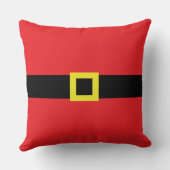 サンタベリーベルトバックルかわいいおもしろいホリデークリスマス クッション (裏面)