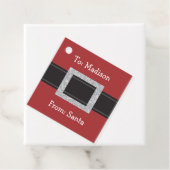 サンタベルパーソナライズされたトのクリスマスギフトタグ フェイバータグ (インサイチュ)