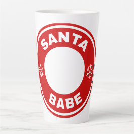 サンタベーカスタムがメラニンのクリスマスをパーソナライズ カフェラテマグ
