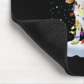 サンタベーグルクリスマスライトスノーフェイクドッグママX-ma マウスパッド (コーナー)