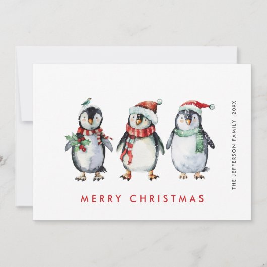 サンタペお洒落ンギンスクリスマス シーズンカード (正面)