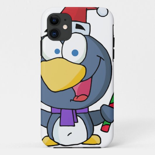 サンタペンギンとキャンディーケーン Case-Mate iPhoneケース (裏面)