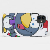 サンタペンギンとキャンディーケーン Case-Mate iPhoneケース (裏面(横))