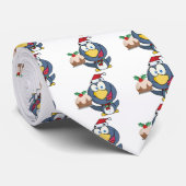 サンタペンギンとクリスマスケーキ ネクタイ (ロール)