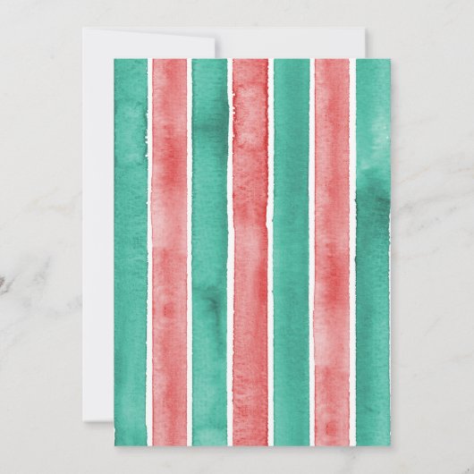 サンタペンギンへのクリスマスレターテーマ 招待状 (裏面)