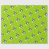 サンタペンギン ギフトラップ 包装紙 (フラット)