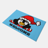 サンタペンギン ドアマット (アングル)