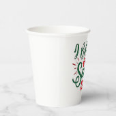 サンタペ信じースのクリスマスのおもしろい愛犬家 紙コップ (右)